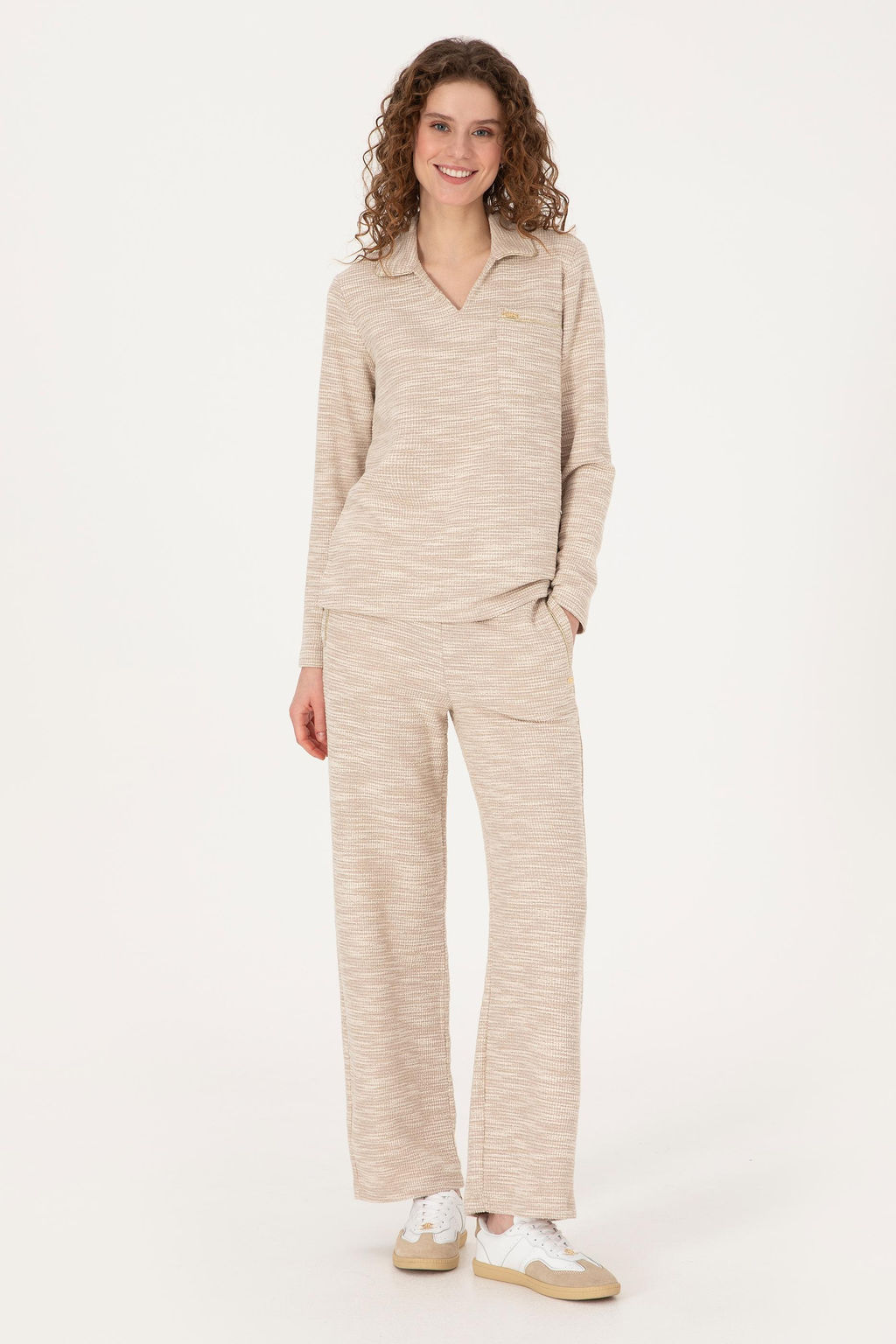 Kad_n Krem Sweatshirt - U.s. polo assn фото 4