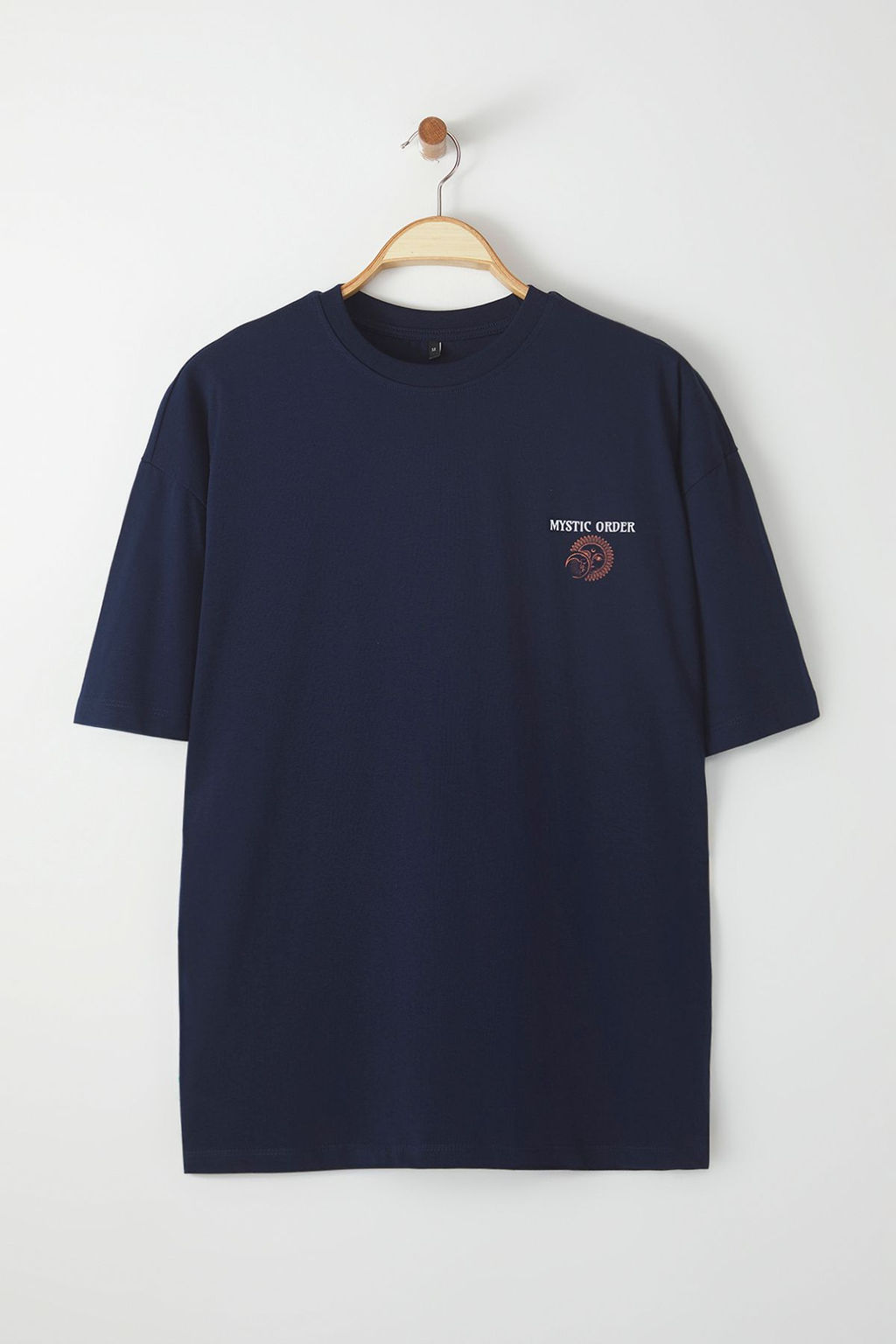 TRENDYOL MAN Ekru Oversize/Genis Kesim K?sa Kol Mistik Bask?l? %100 Pamuklu T-Shirt TMNSS23TS00165 - Trendyolmilla фото 2