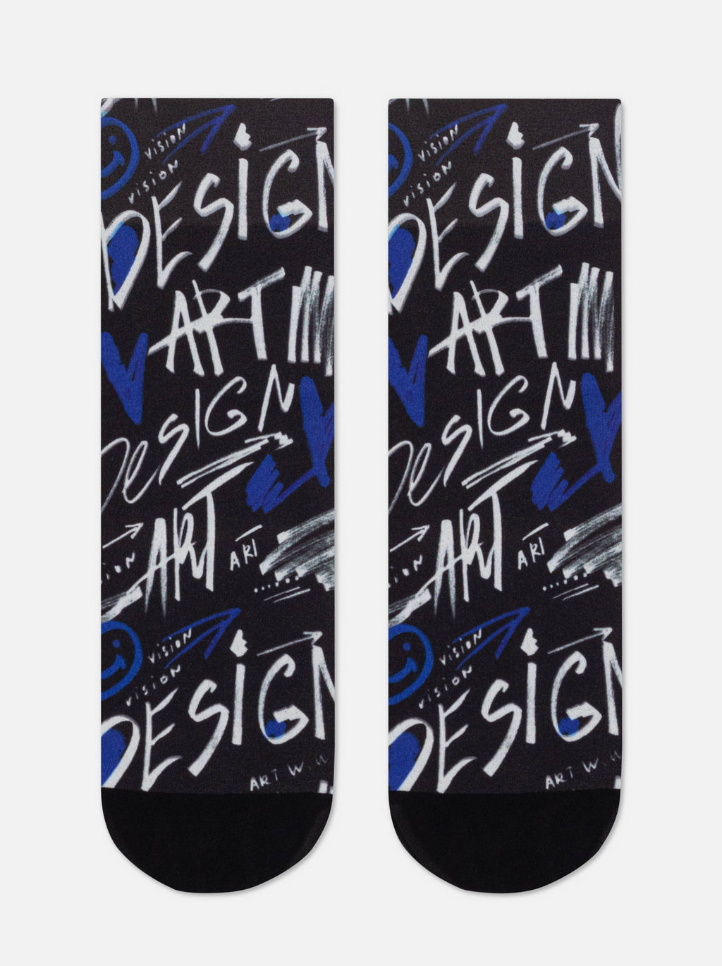 Цена за 2 пары. Носки Классические CONTE FANTASY Плотные носки с черным мыском и рисунком Art Design mix - Conte elegant фото 5