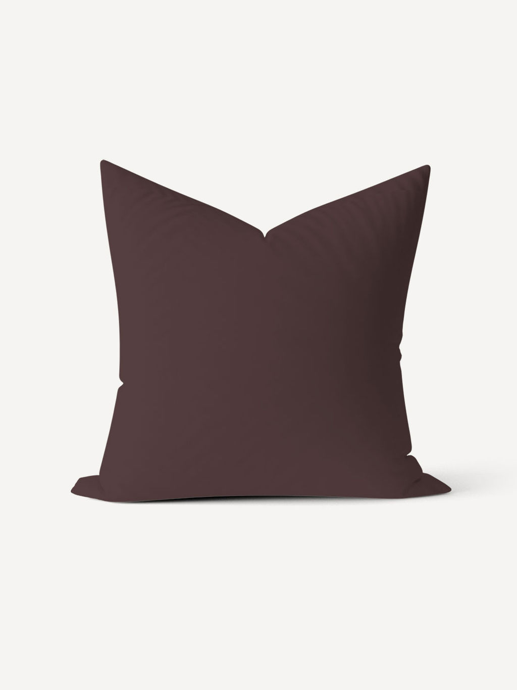 Наволочка поплин гладкокрашеный - Горький шоколад 70х70