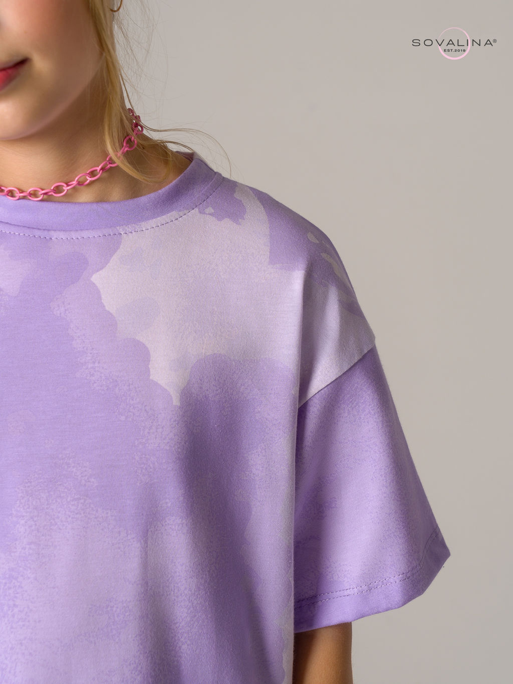 Платье Teen тайдай лаванда - Sovalina фото 4