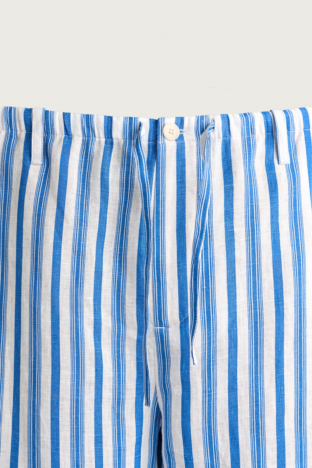 PANTAL?N RELAXED FIT 100% LINO / Marino / Blanco - Zara фото 9