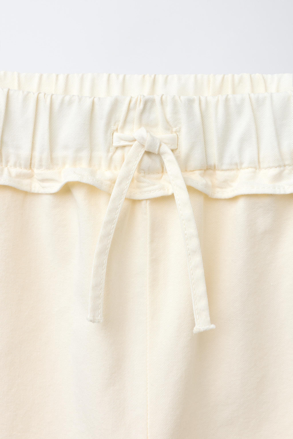 CROCHET FLOWER RUFFLE WIDE-LEG TROUSERS - Zara фото 3