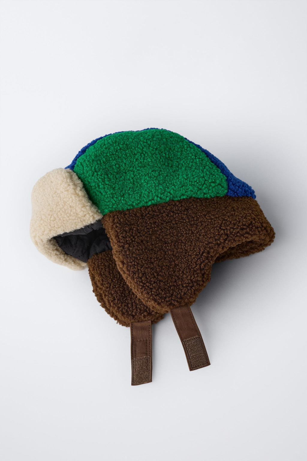 MULTI-COLOURED FAUX SHEARLING HEADBAND - Zara фото 4