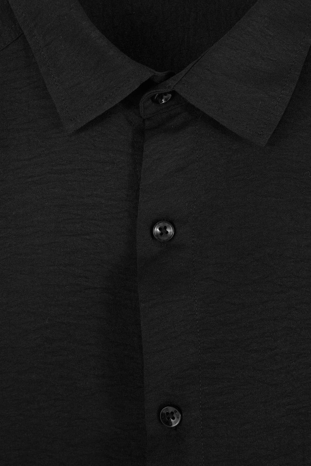 Siyah Regular Erkek Gomlek TMNSS26GO00028