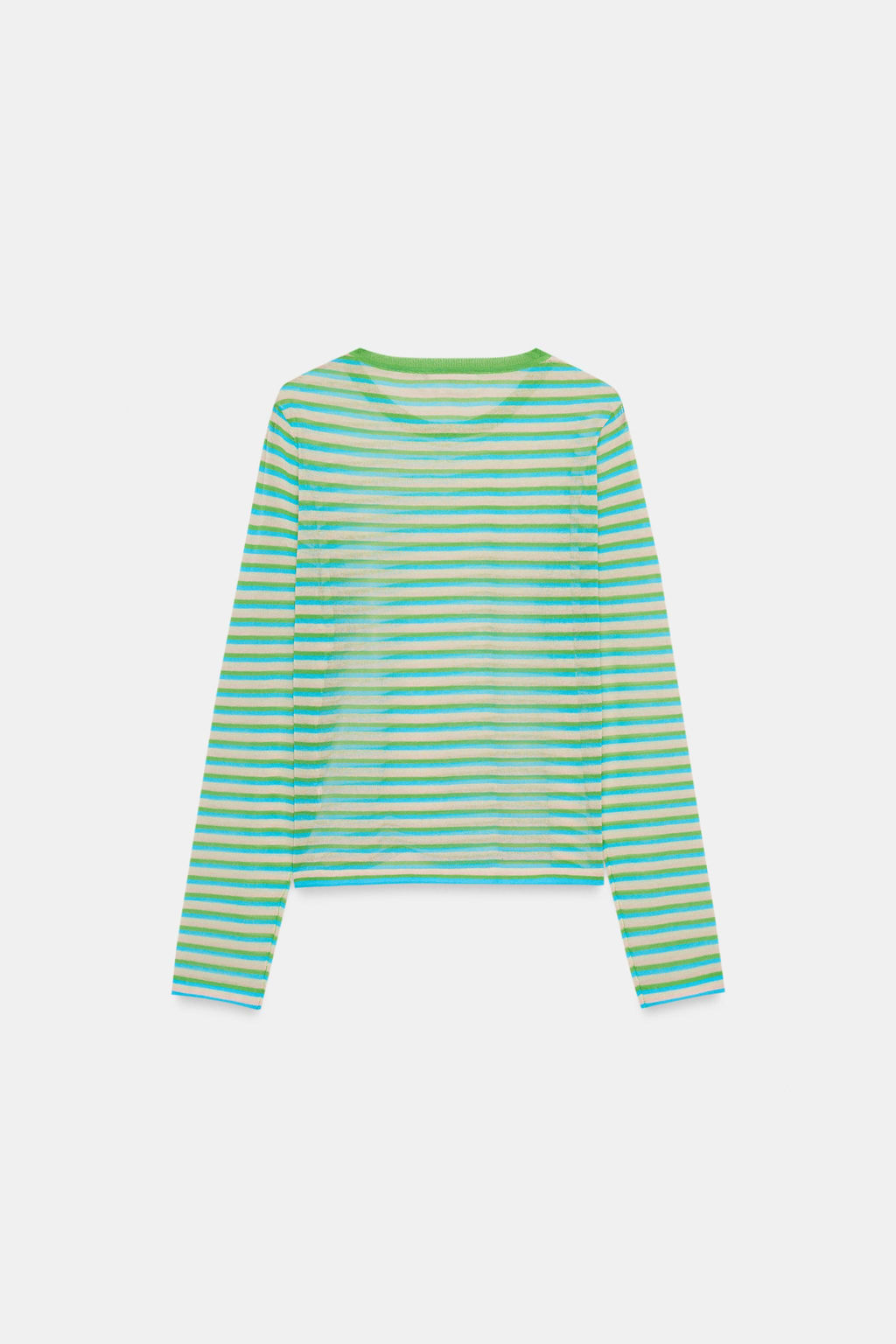 STRIPED KNIT CROPPED JACKET - Zara фото 16