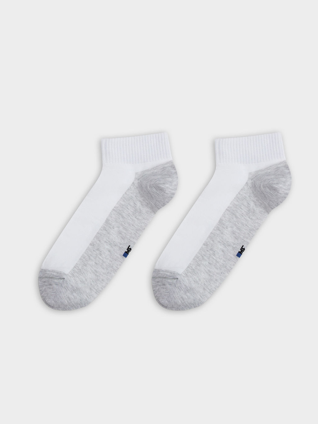 Цена за 5 пар! Носки мужские белые с меланжевым следом - Mark formelle фото 5