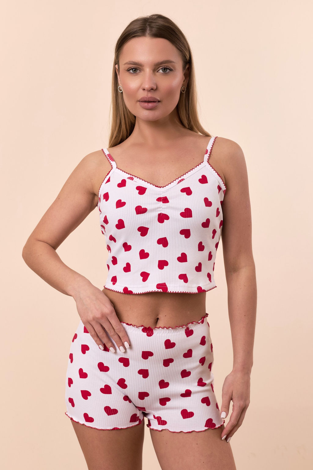 Пижама топ и шорты М326057бм