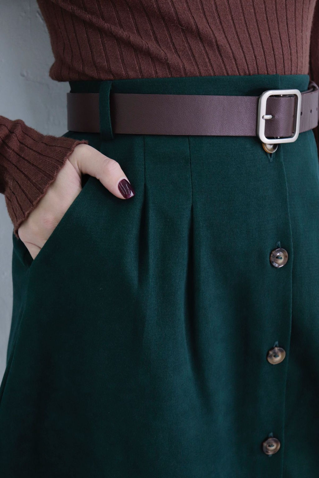 Юбка на пуговицах длины миди - Martichelli фото 46