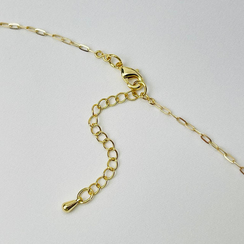 Колье на цепочке с Голубым агатом 42 см +