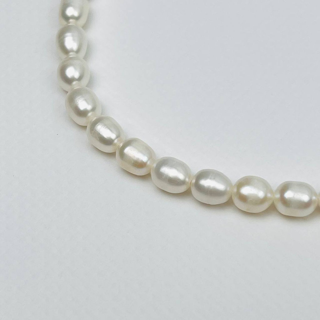 Колье из Жемчуга с цепочкой на спине 43 см +