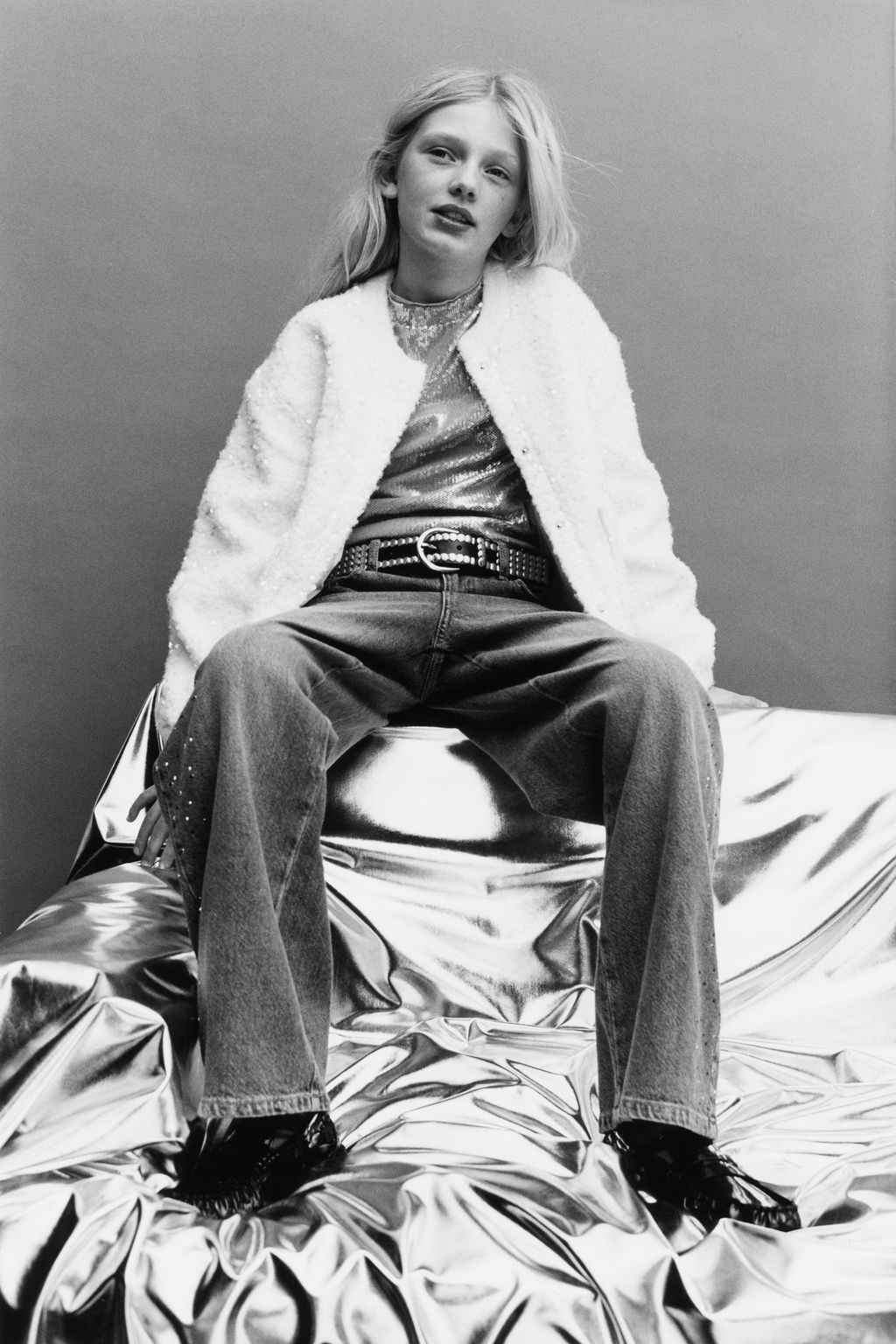 SEQUIN BOMBER JACKET - Zara фото 10