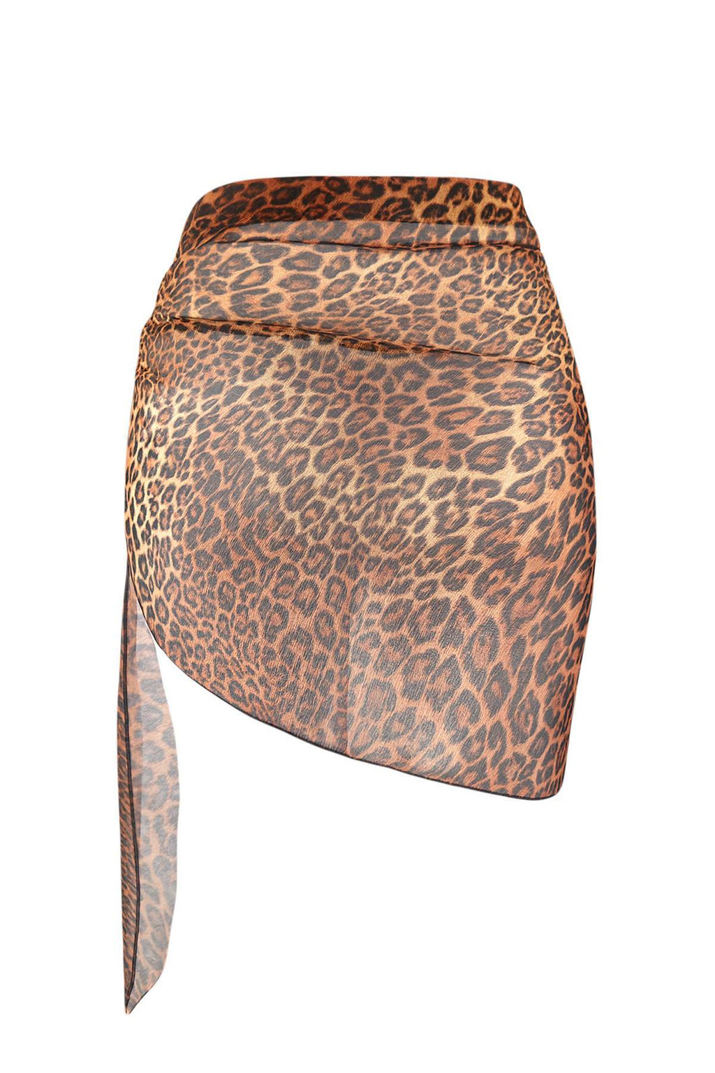 Leopar Desenli Ve Siyah 2li Baglamal? Transparan Orme Plaj Pareo TBESS25PR00002 - Trendyolmilla фото 12