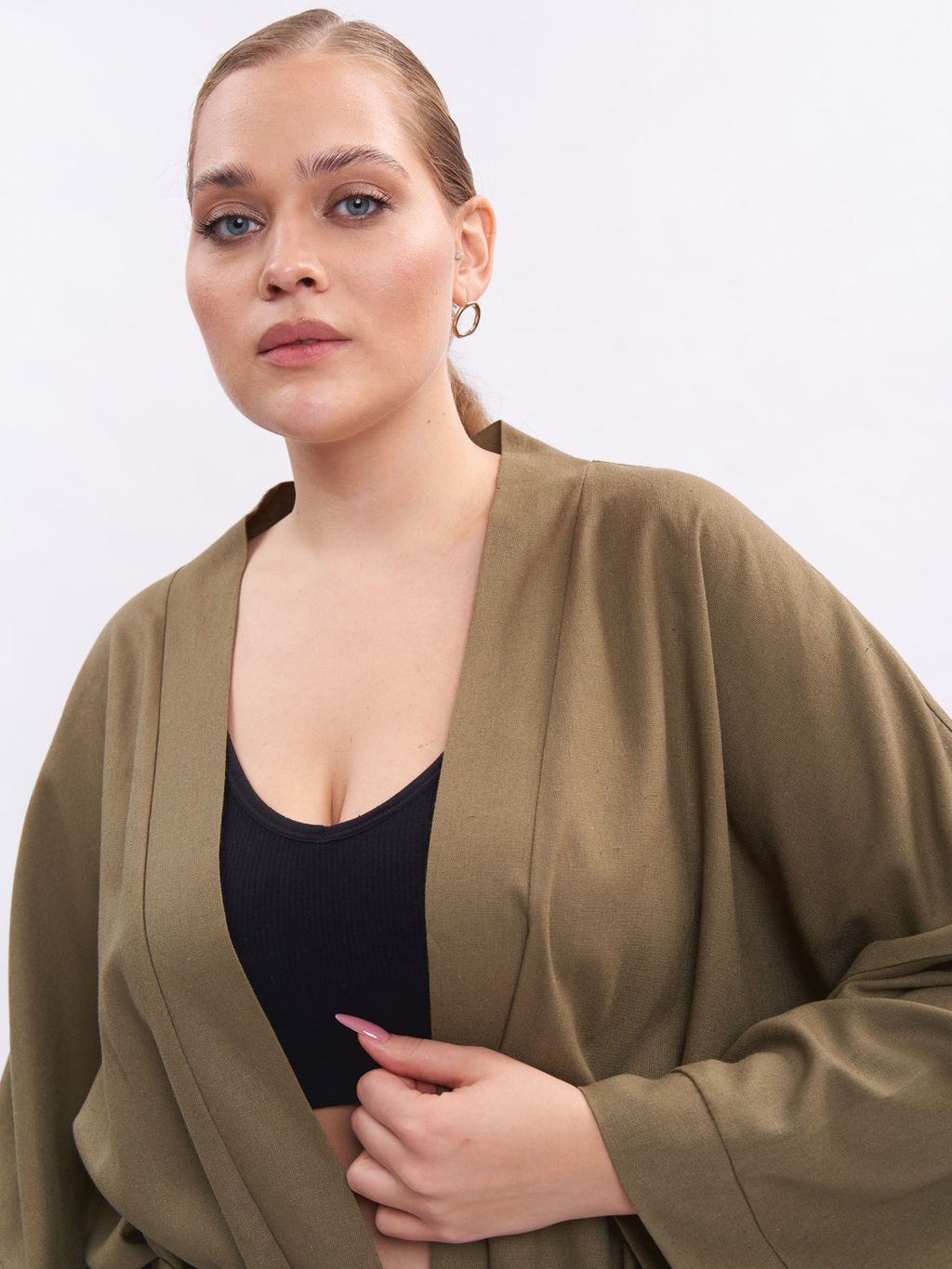 Кардиган льняной длинный TKA04052TBK58 - Артесса фото 5