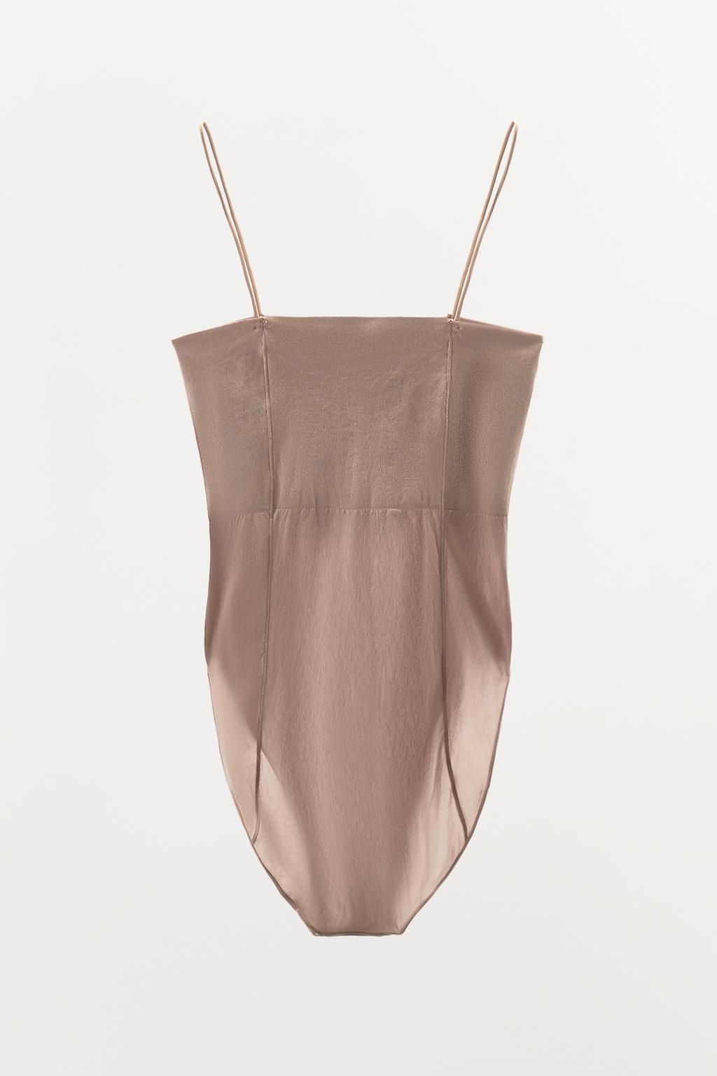 FITTED BODYSUIT WITH STITCHING - Zara фото 10