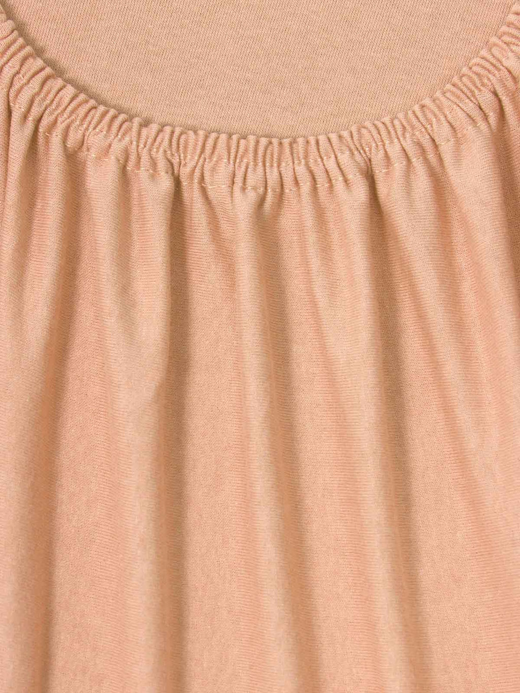 Простыня трикотажная на резинке - Персик 160х200х20