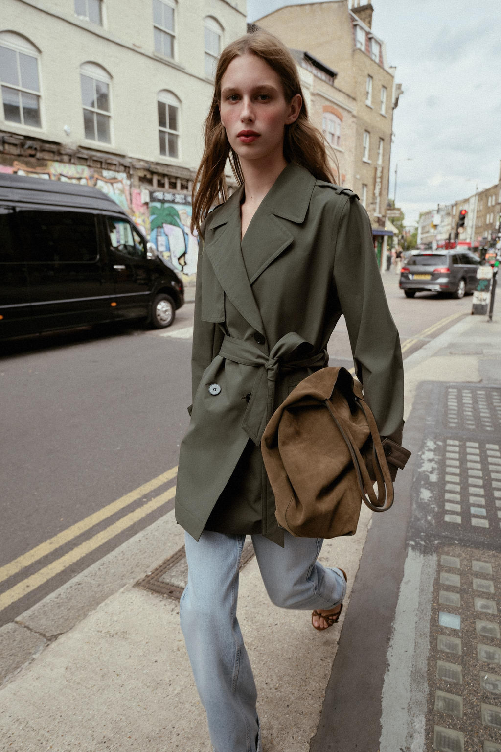 DOUBLE-BREASTED WATER REPELLENT WINDPROOF TRENCH COAT - Zara фото 5