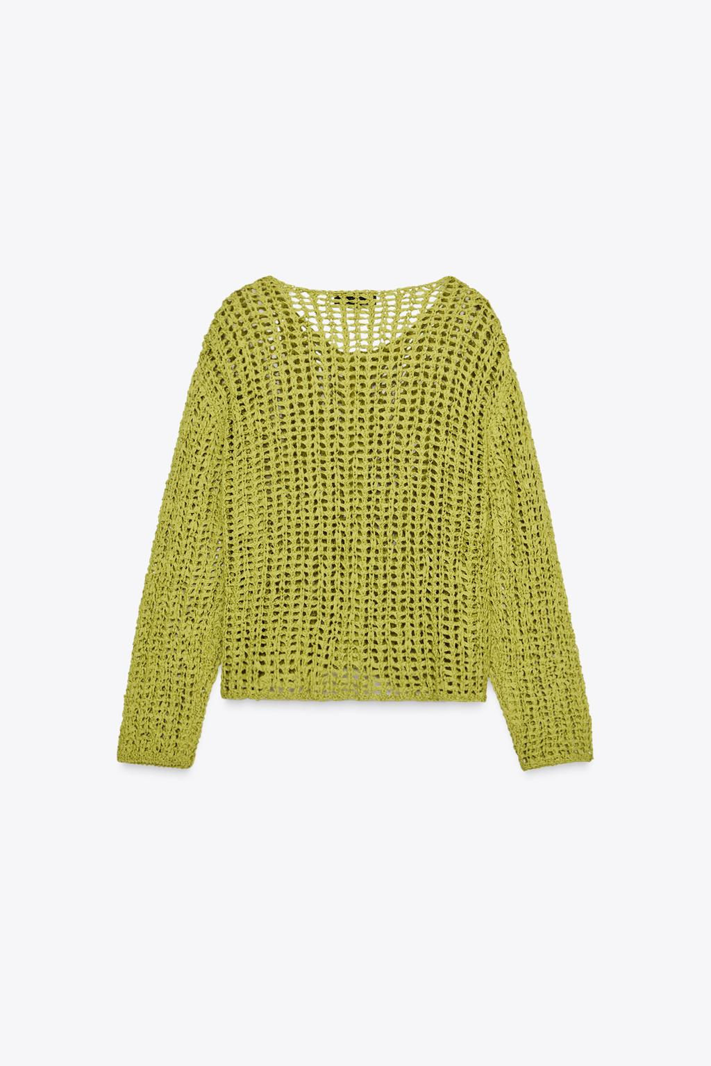 RIBBON KNIT CARDIGAN - Zara фото 6
