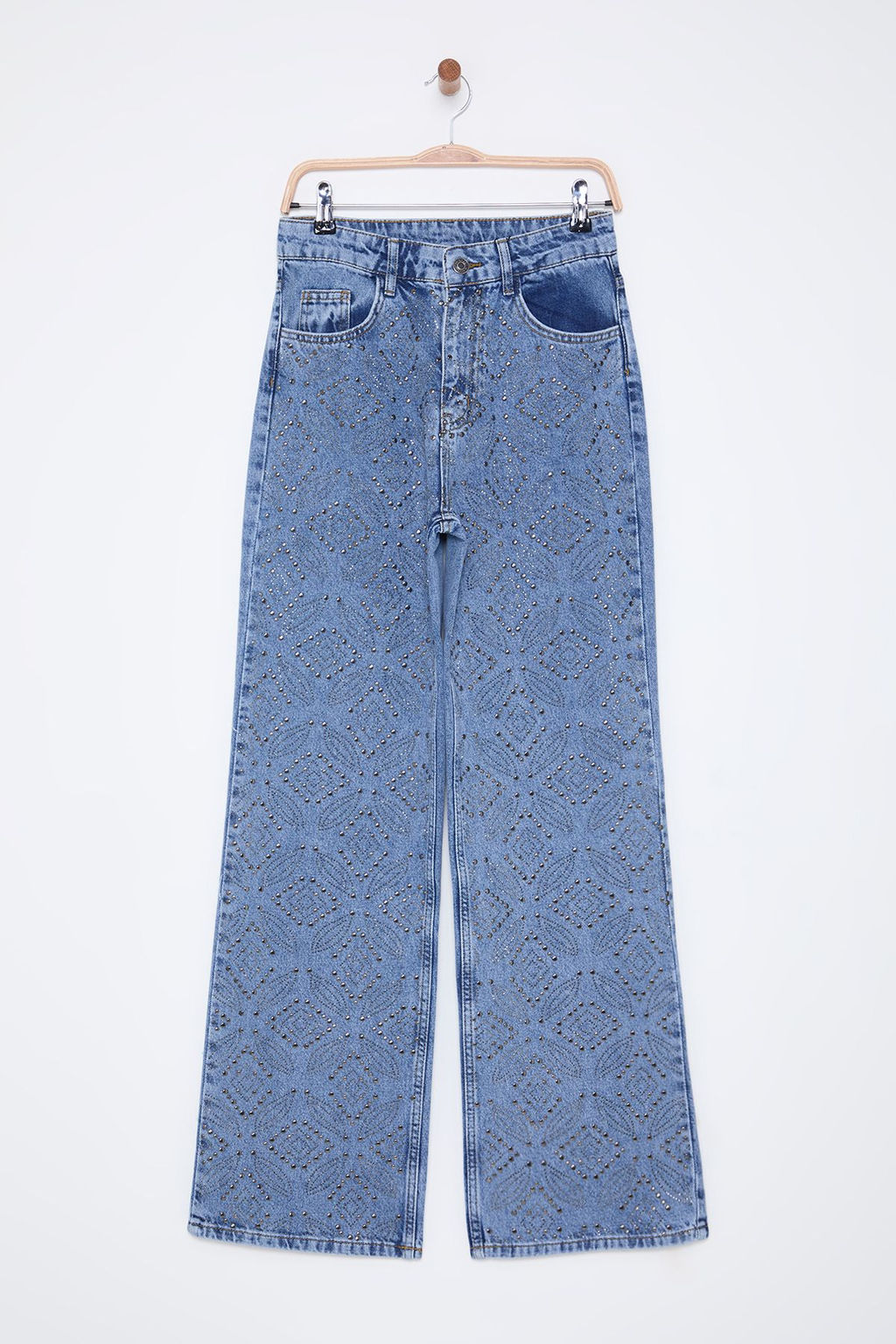 Mavi Tasl? Yuksek Bel Wide Leg Jeans TWOSS25JE00020 - Trendyolmilla фото 6