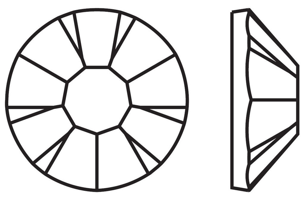 Страз неклеевой PRECIOSA 438-11-615 s SS12 цветн. 3.2 мм стекло 144 шт в пакете бл.розовый (lt.rose 70020)