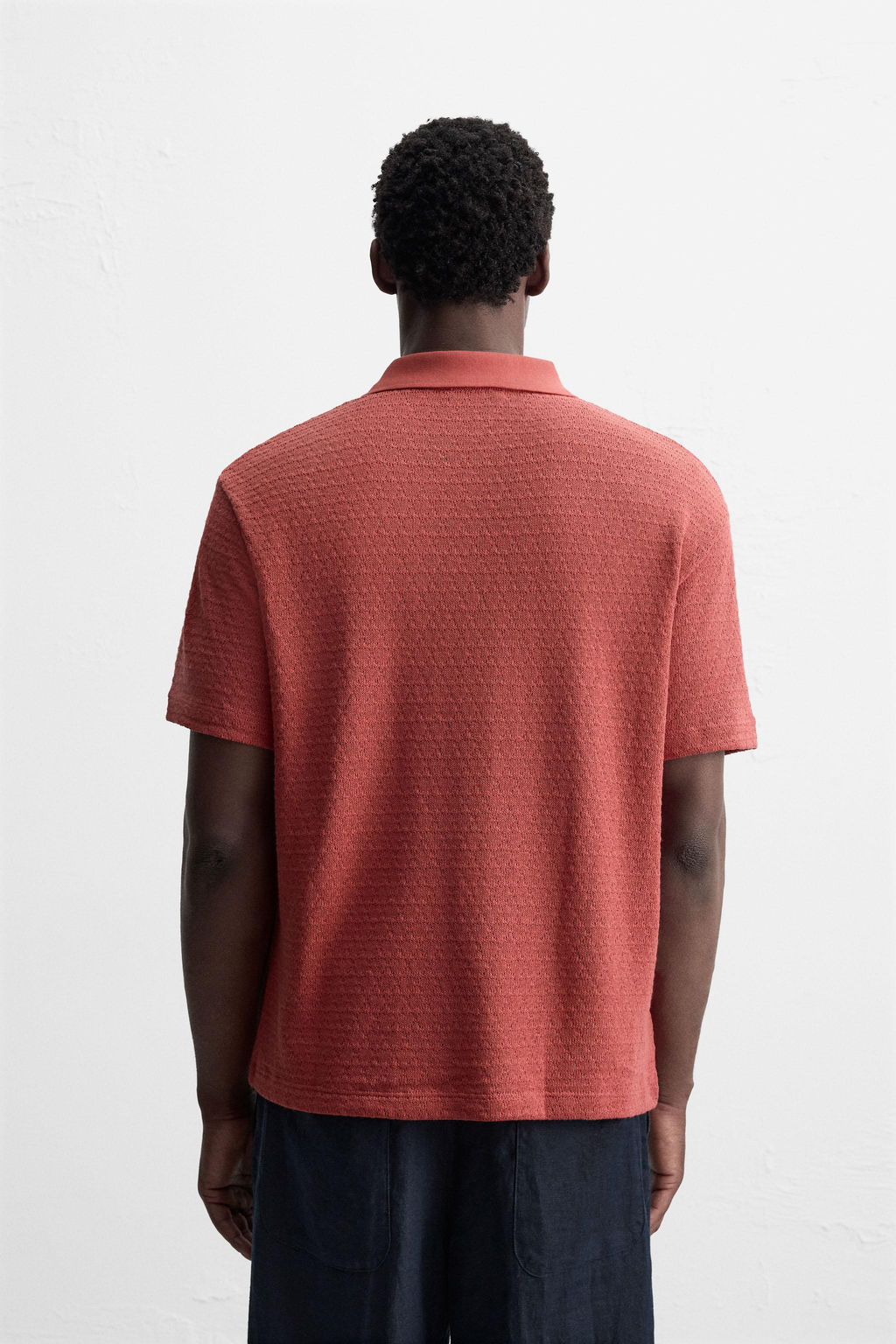 GEOMETRIC JACQUARD POLO SHIRT - Zara фото 3