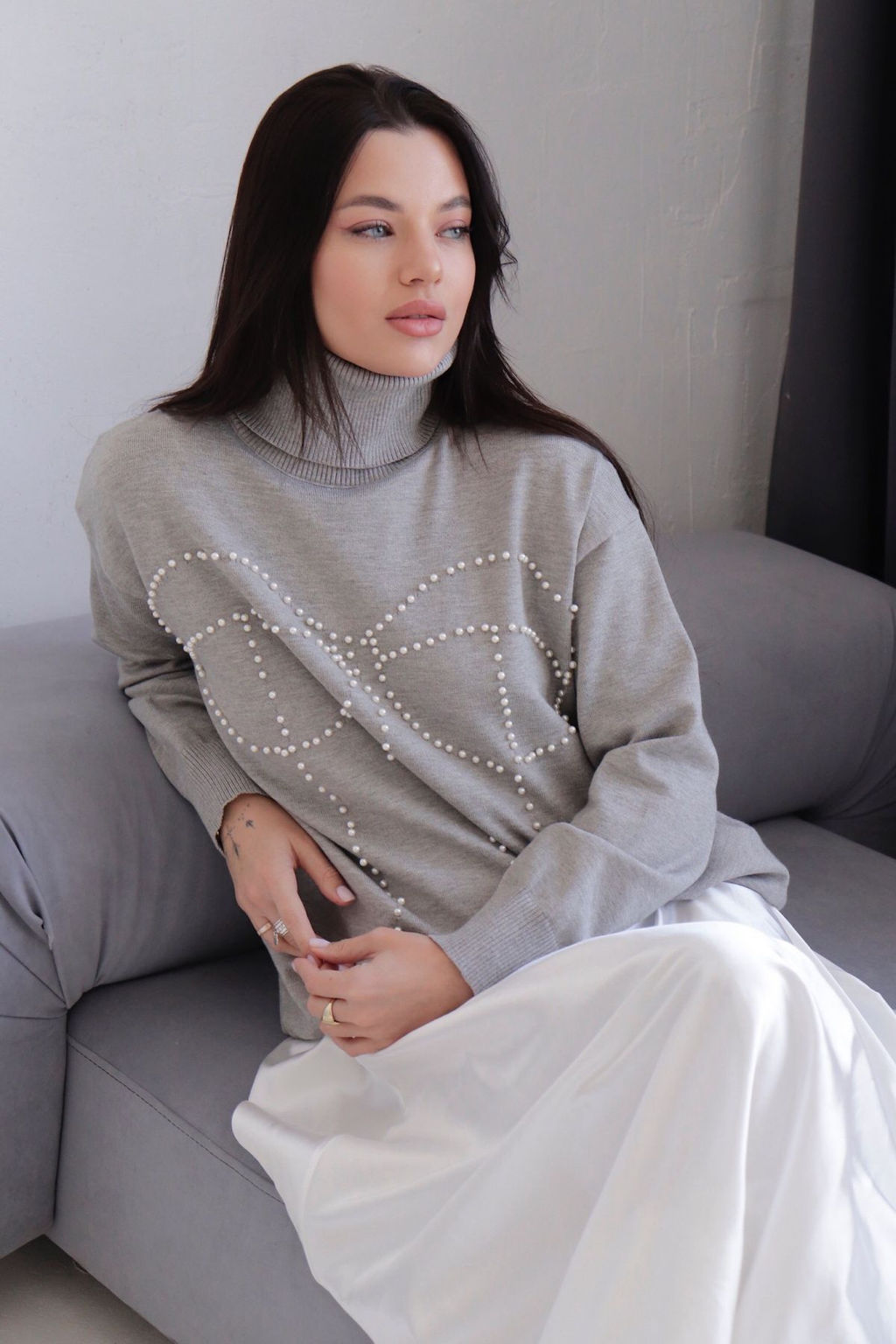 12018 Юбка-баллон белая - Martichelli фото 8