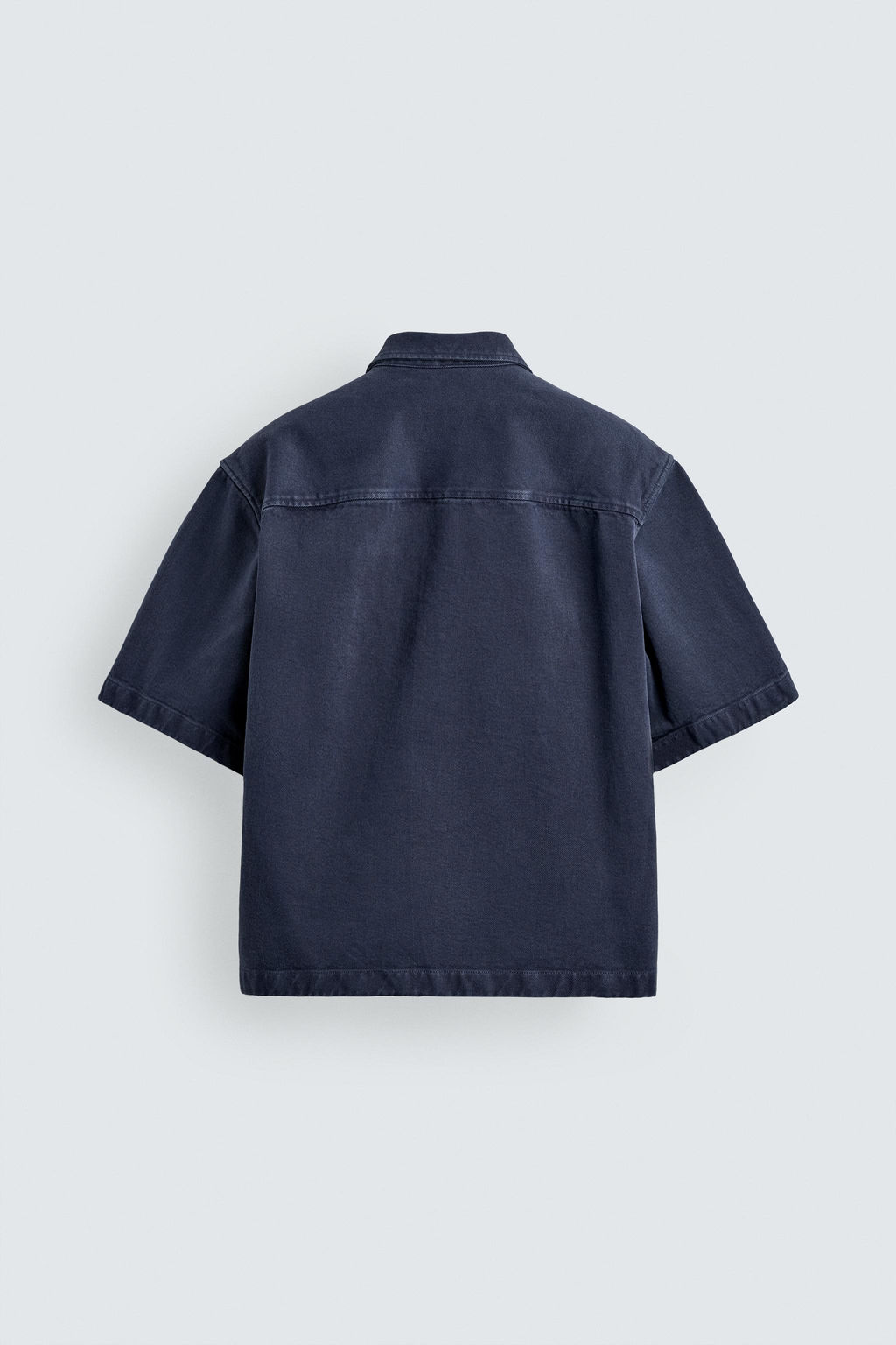 SOBRECAMISA RELAXED FIT CREMALLERA / Azul