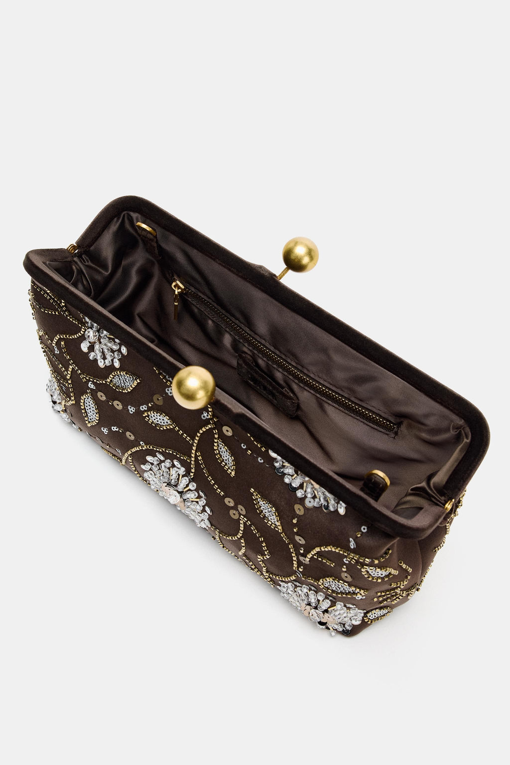 CLUTCH BAG WITH APPLIQU_S