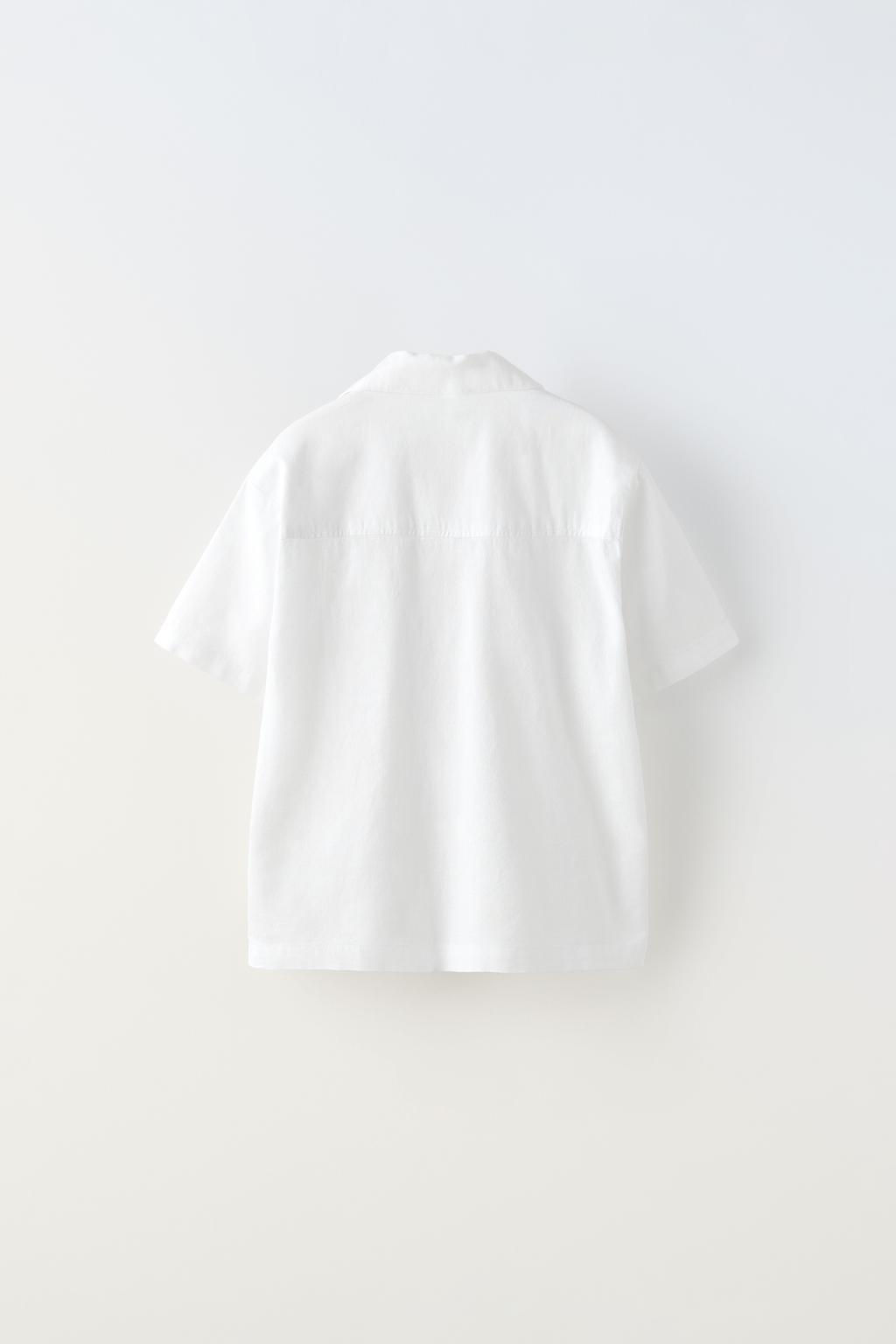 PAMUK VE KETEN KARISIMLI GOMLEK - Zara фото 2