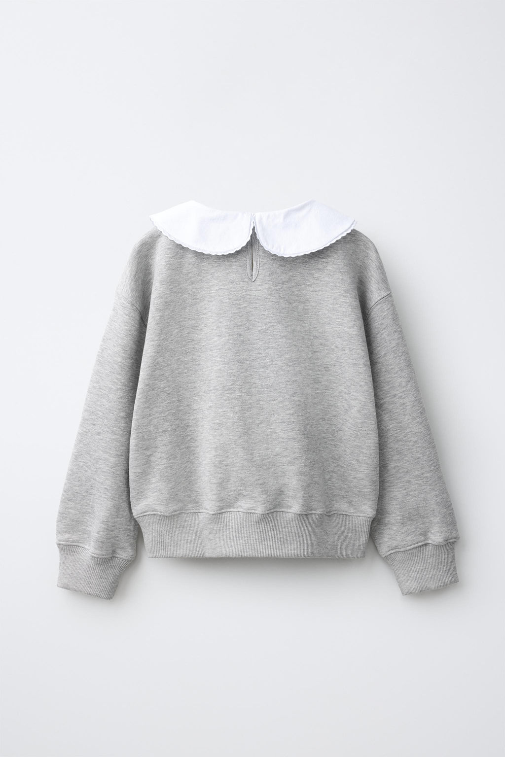 SUDADERA CUELLO BOBO COMBINADO / Gris vigor? - Zara фото 2