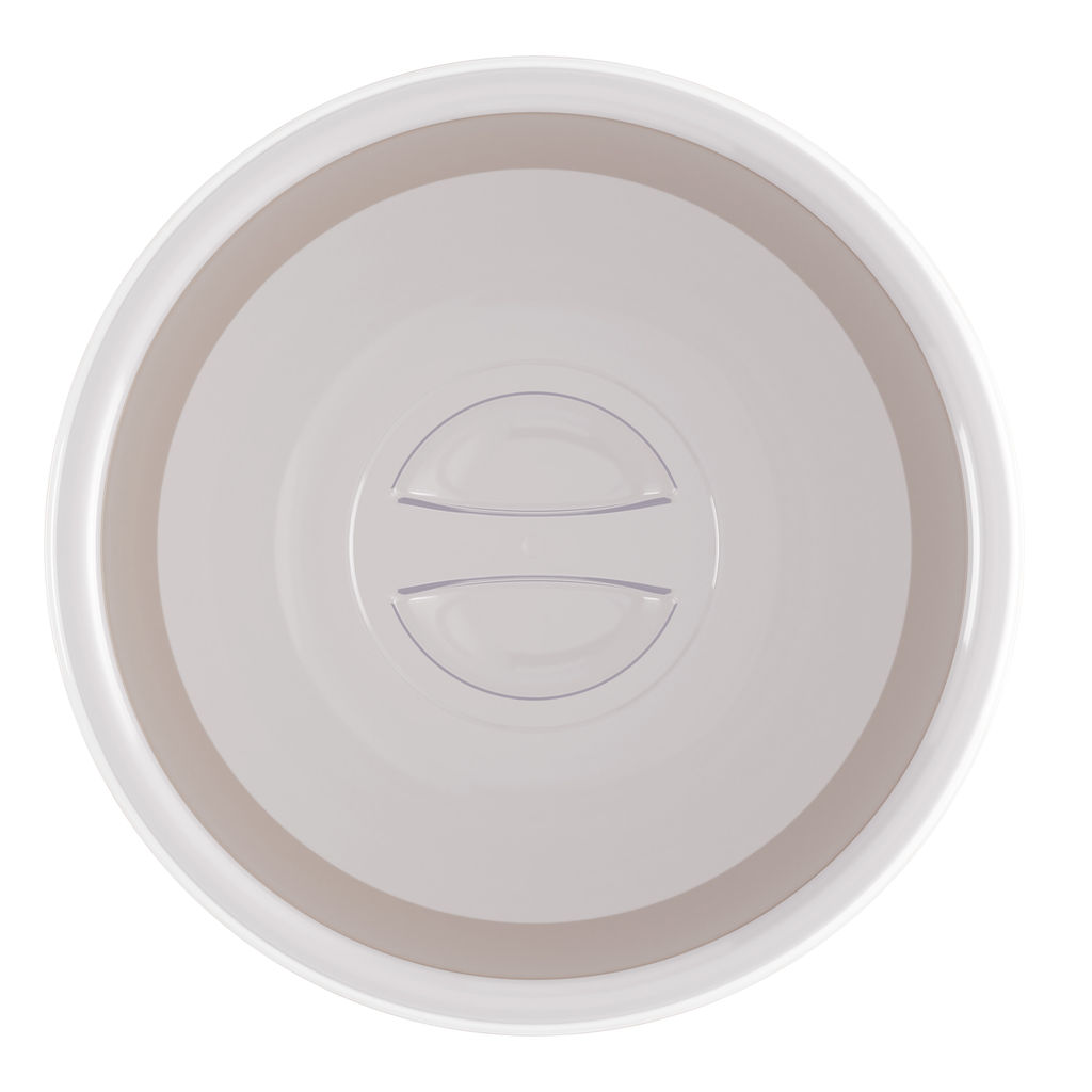 Цена за 2 шт. Чаша "Эстетика" 1,7л (с крышкой) (бело-бежевый) М8738