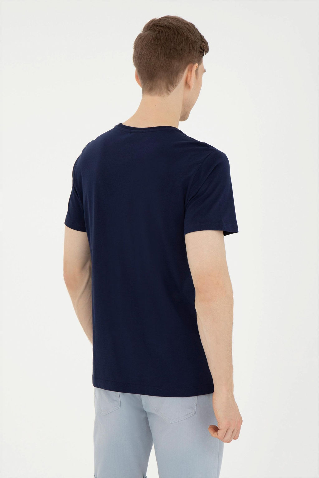 Мужская темно-синяя футболка - U.s. polo assn фото 5