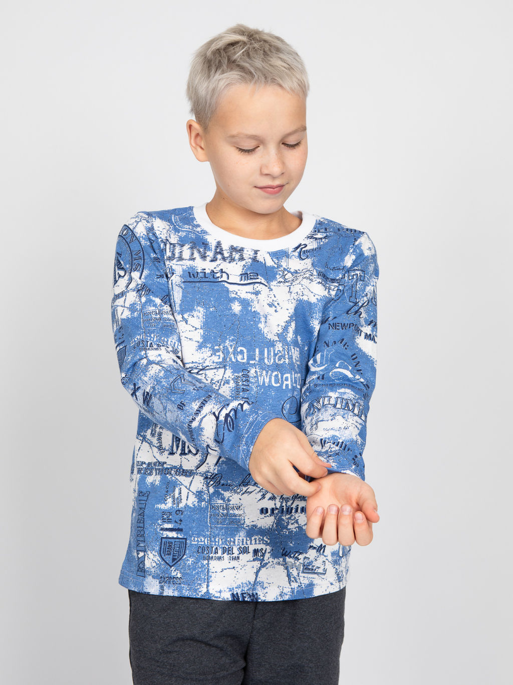 Лонгслив "Марк" индиго