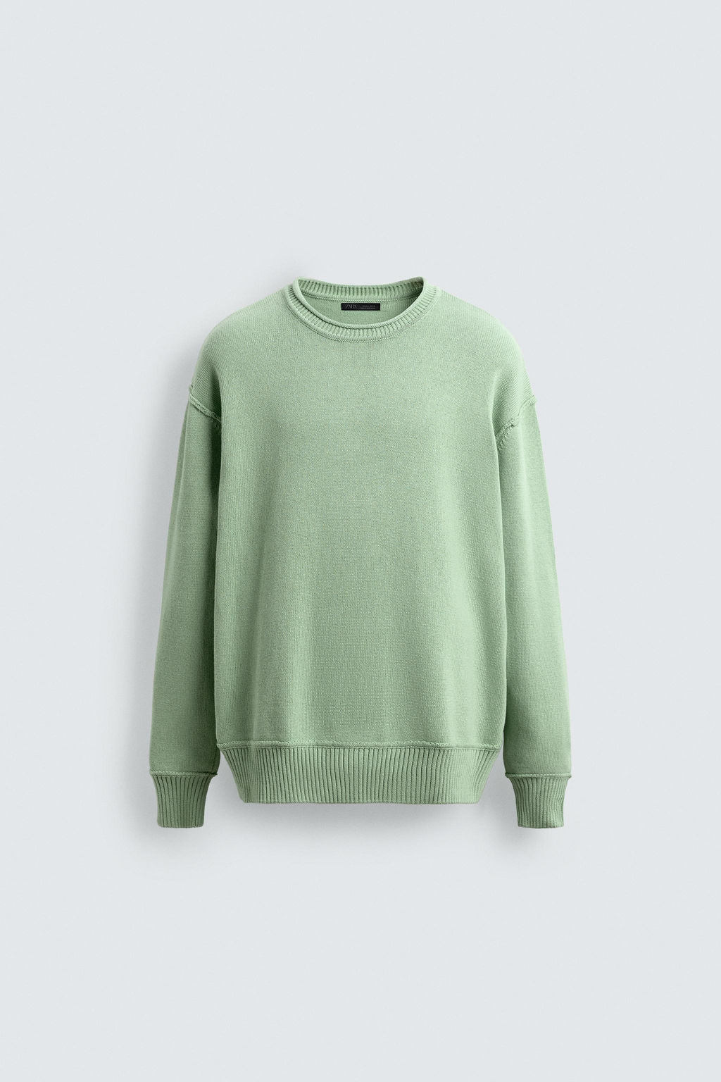 REVERSE EFFECT COTTON SWEATER - Zara фото 7