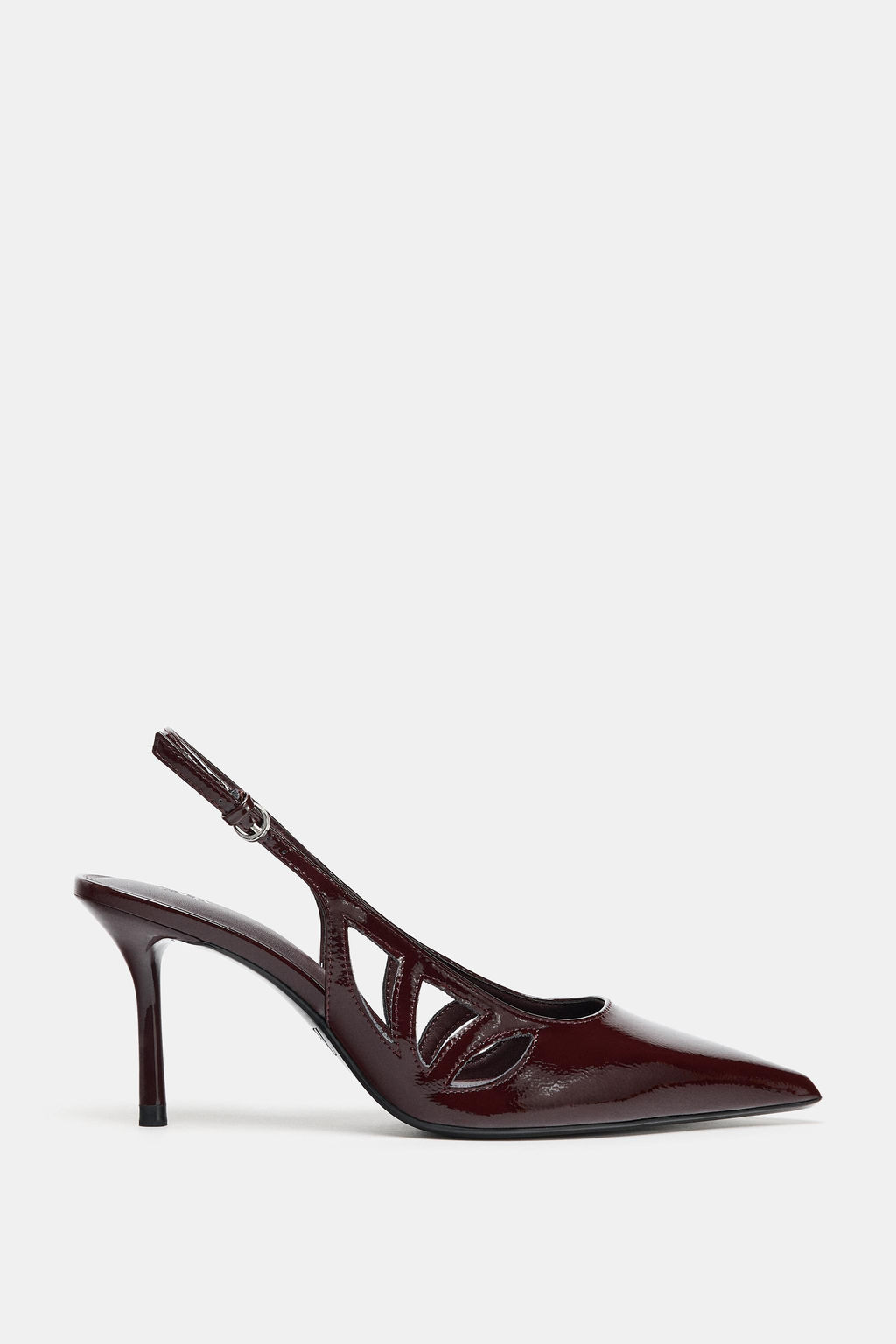 PATENT-EFFECT HIGH-HEEL SHOES - Zara фото 3