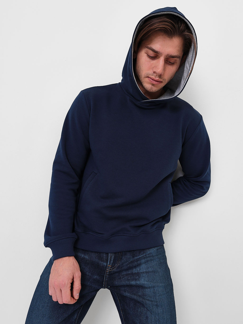 Худи мужское GREG G173-OZ03-49 (т.синий)  фото 7