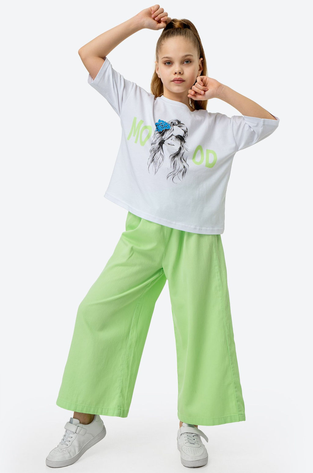 Костюм для девочки с брюками палаццо Bonito  фото 4