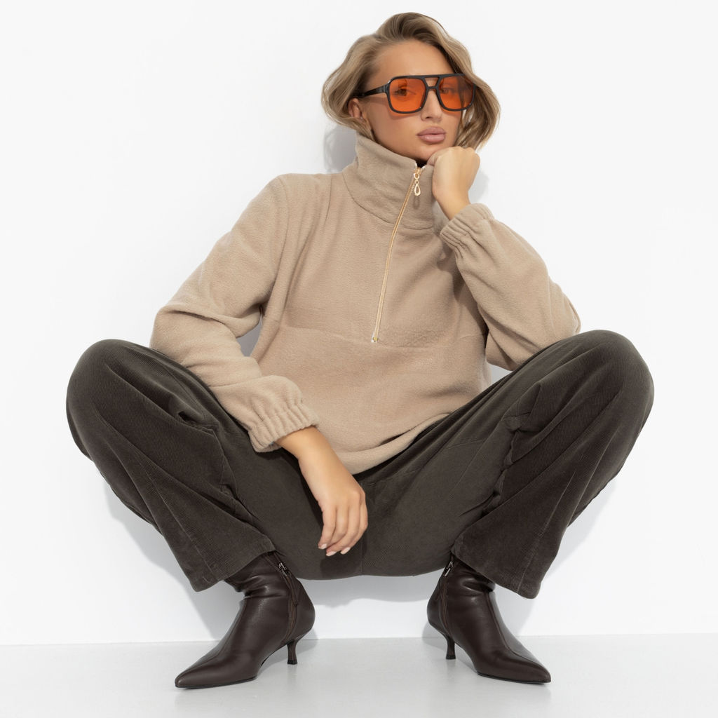 Свитшот флисовый, Игра на опережение (бежевый) - Charutti фото 6