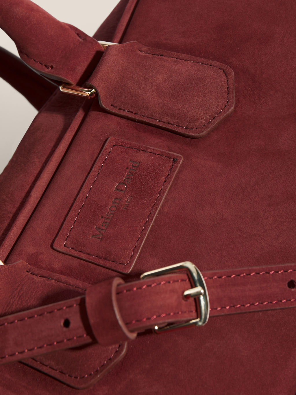 Женская сумка с ручками MAISON DAVID JADE Артикул 4792471, бордовый  фото 2