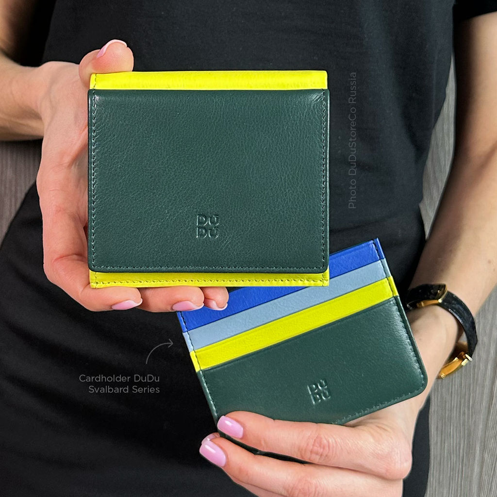 Итальянский кожаный кошелек DuDu серии Flavio | зеленый - Dudubags фото 8