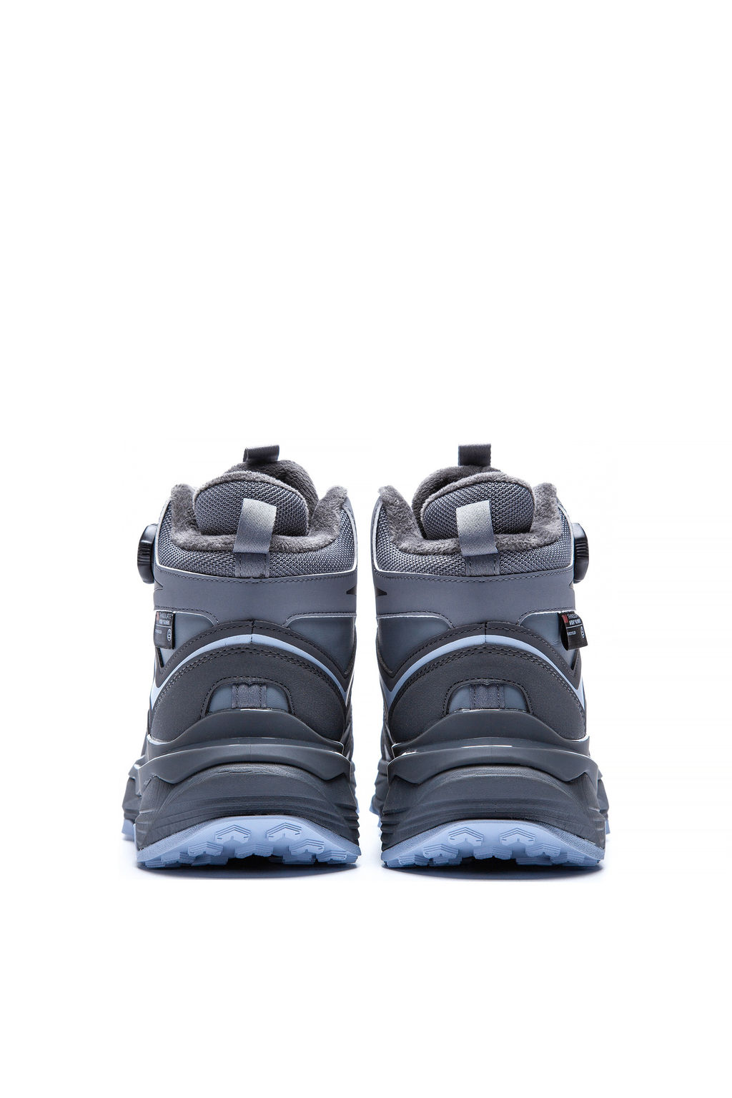 Кроссовки повседневные утепленные Серый/Серый/Синий