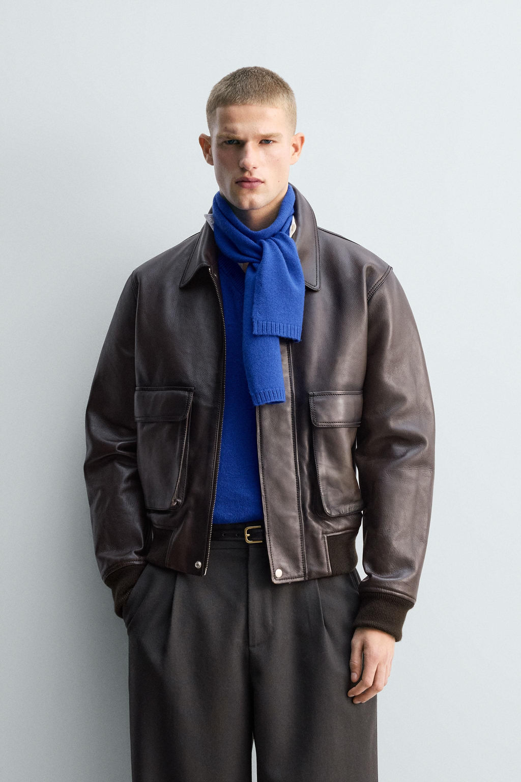 LIMITED EDITION LEATHER JACKET - Zara фото 2