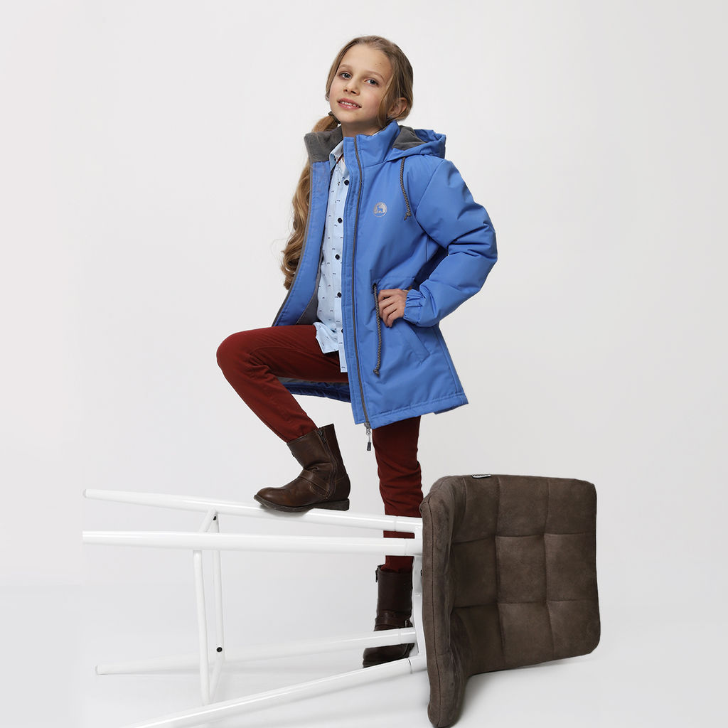 RODOS Куртка для девочки мембрана демисезон М-198 Ультрамарин
