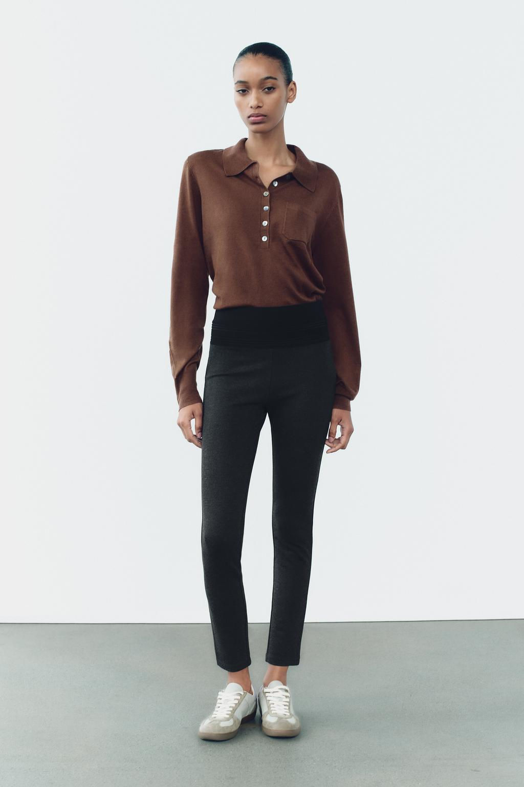 WIDE WAISTBAND LEGGINGS - Zara фото 11