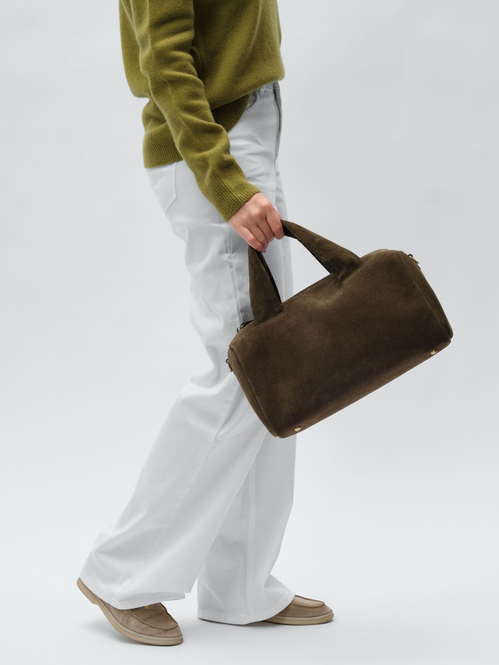 Замшевая сумка Bowling DBR 31378 тундра