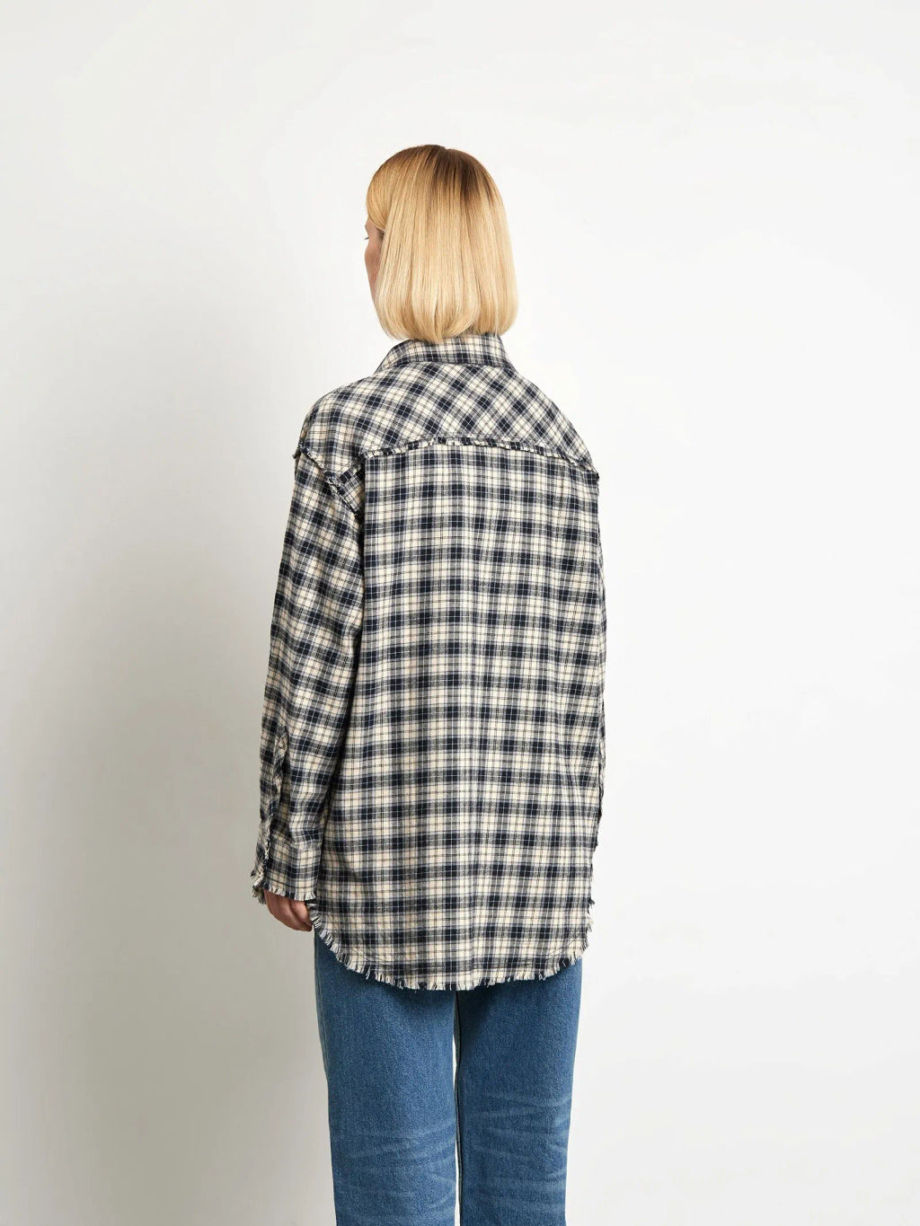 Рубашка с необработанным краем, B3040/kavics