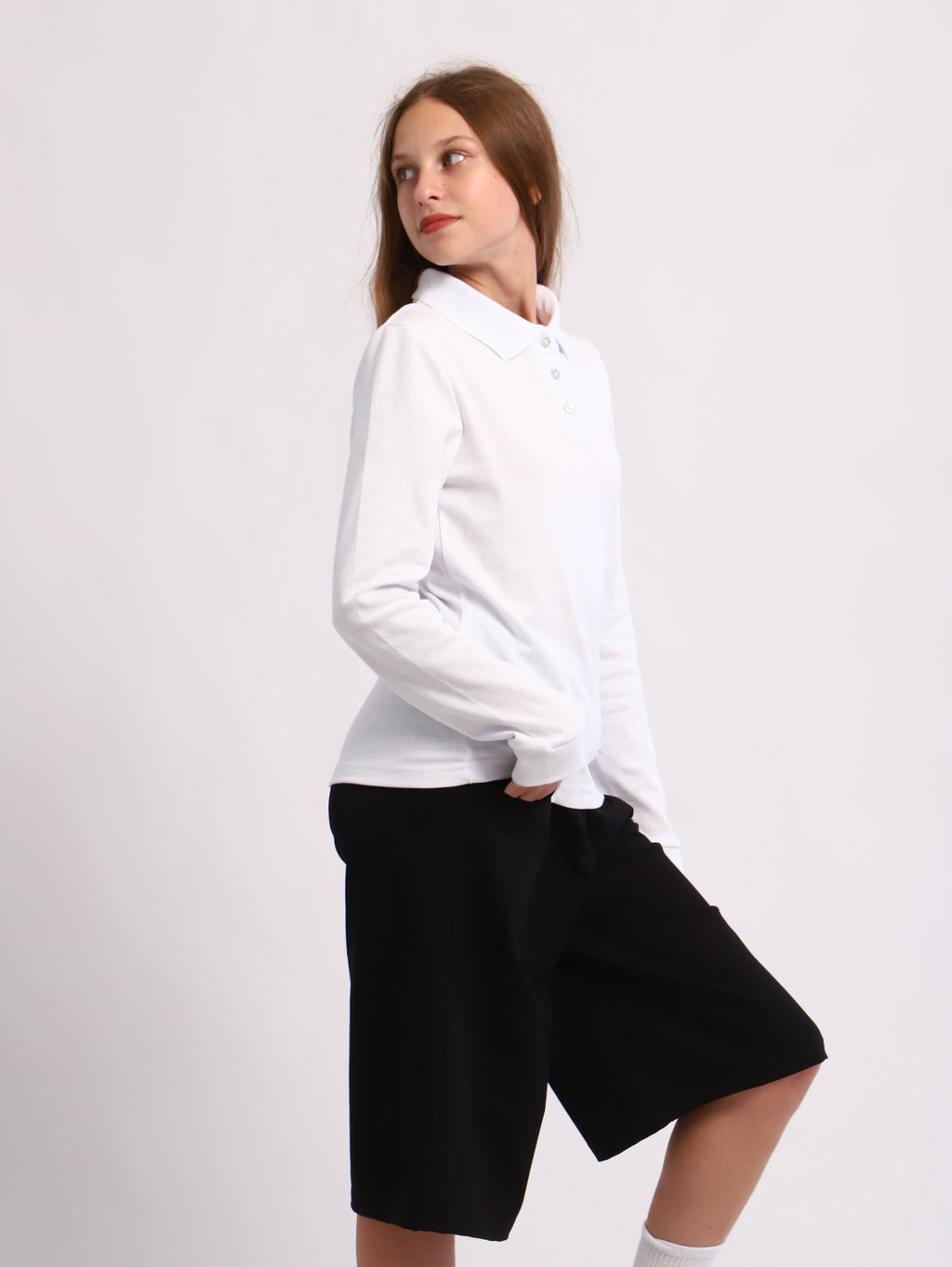 Футболка-поло София белый - Ладошки фото 11