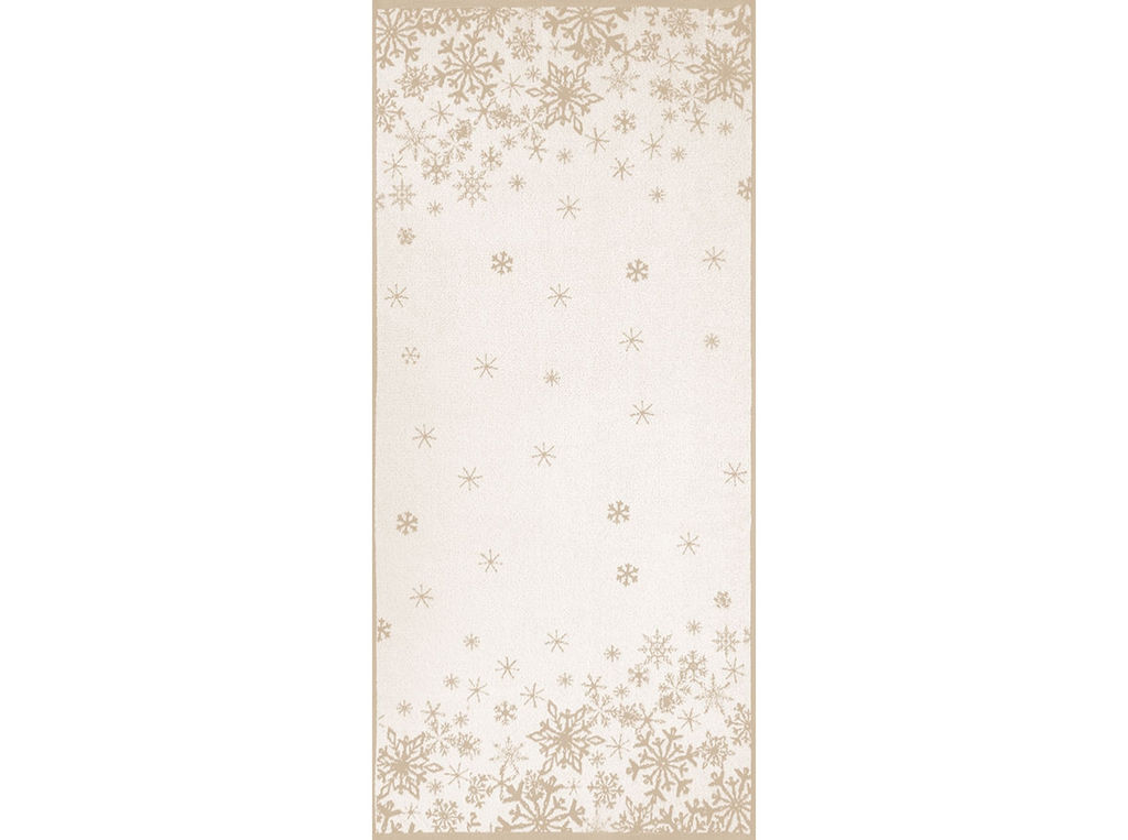 Полотенце махровое 6с102.511ж2 Снежинки-арт(лен3) 67х150см