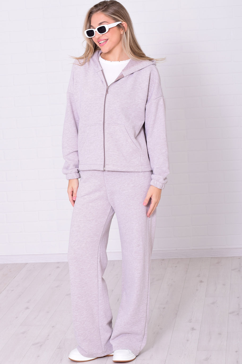 Костюм женский 5-344 из премиального футера трехнитка петля пенье - Новое кимоно фото 3