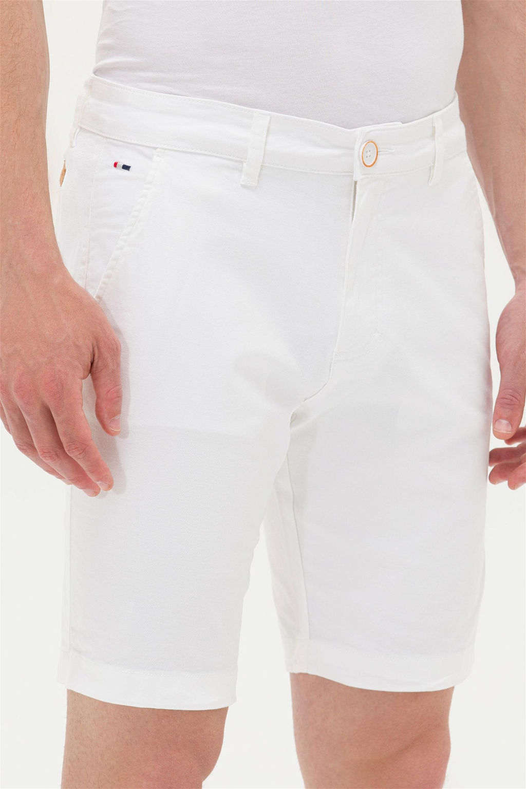 Мужские белые тканые шорты - U.s. polo assn фото 11